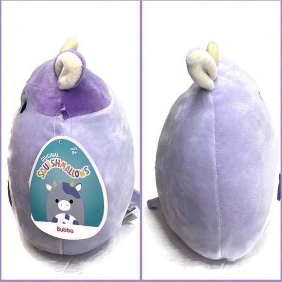 Squishmallow Bubba the Purple Cow 7.5 - 8” Rare - Picture 3 of 6